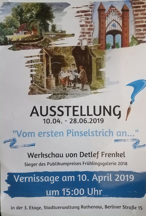 Ausstellung Detlef Frenkels im Rathaus Rathenow 2019
